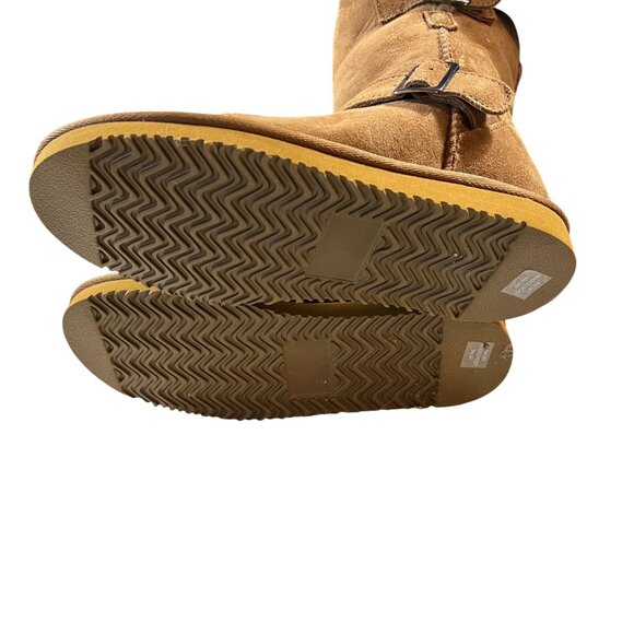 Unbranded Women's Shearling-Lined Suede Boots Size 6 with Buckle - Picture 6 of 7